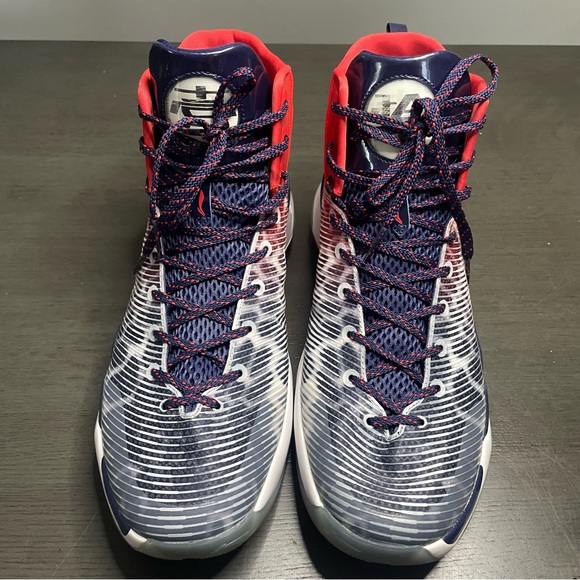 Li-Ning YuShuai 11 Evan Turner Red, White, Blue Men's Basketball Shoe US Size 12 - Picture 3 of 12